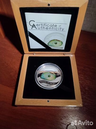 Монета серебро. Палау