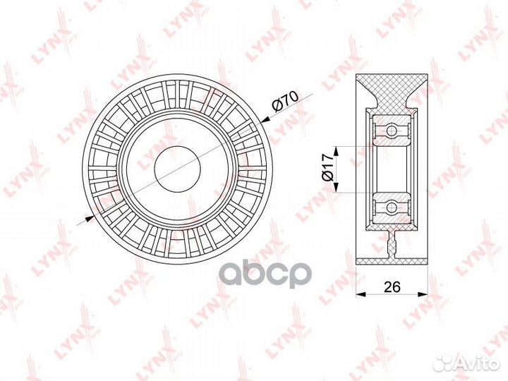 Ролик руч.ремня BMW 5(E60/E61) 4.0-4.8 03-10