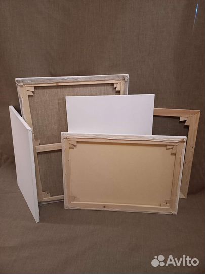 Льняные холсты на модульных подрамниках