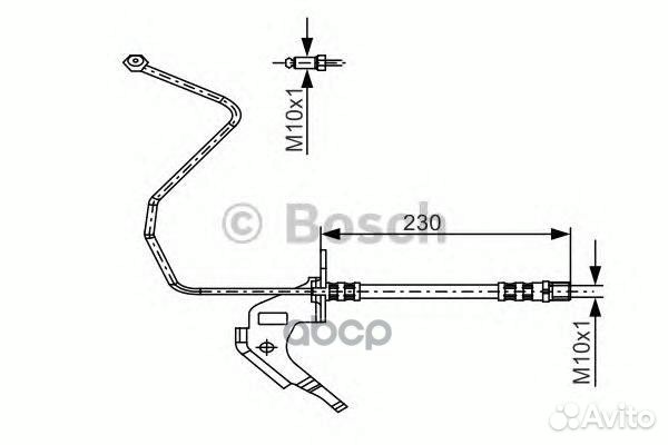 Шланг тормозной 1987481162 Bosch