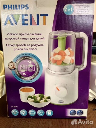 Philips avent SCF870 пароварка-блендер для пюрешек