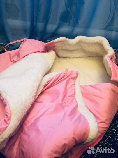 Зимний конверт-одеяло в коляску