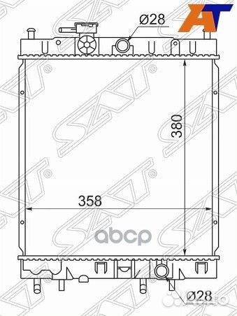 Радиатор Nissan March 92-02 NS0001K1199 Sat
