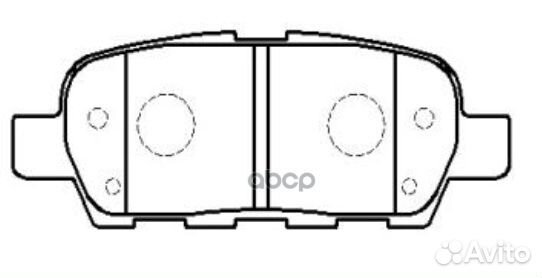 Колодки тормозные nissan X-trail/qashqai/tiida