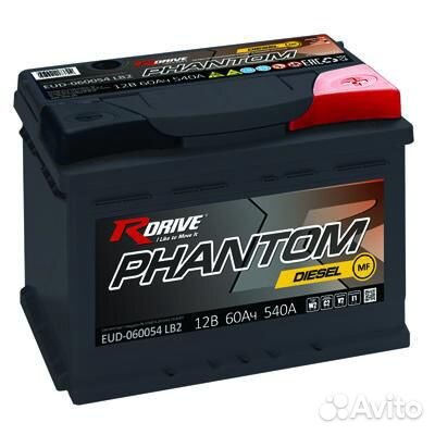 Аккумулятор RDrive Phantom 60Ач обратная поляр