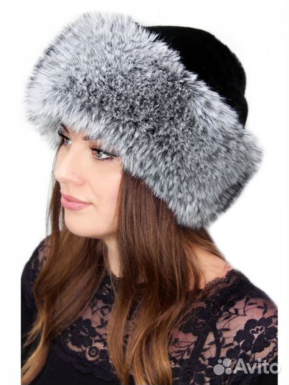 Шапка из экомеха 