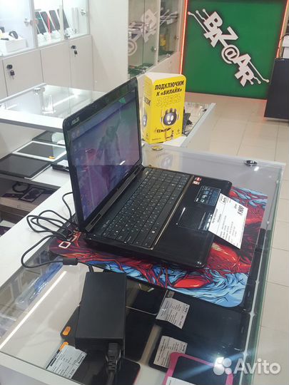 Шустрый ноутбук asus K50AF