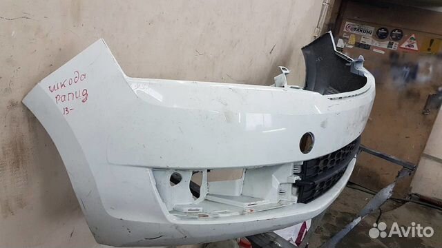 Бампер передний Шкода Рапид и кузовной ремонт