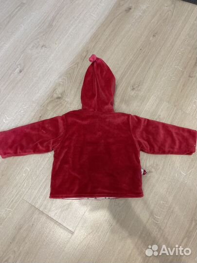 Куртка осенняя детская велюровая