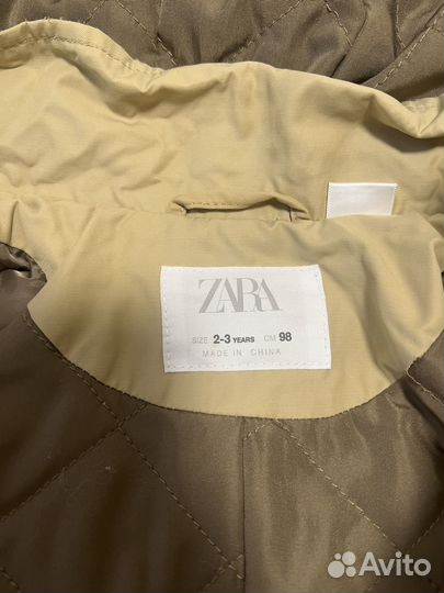 Детский плащ тренч zara 98