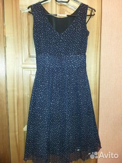 Нарядное шелковое платье 42р