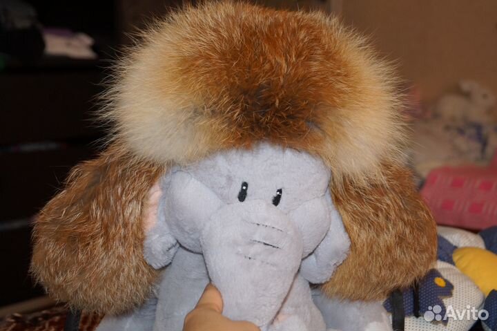 Шапка ушанка из натуральной лисы