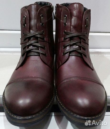 Ботинки кожа/мех муж. 