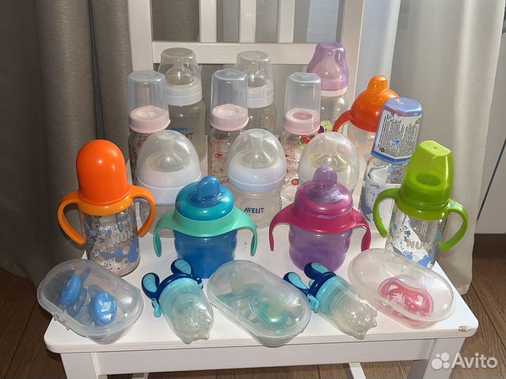 Avent, NUK поильник, бутылочки 125, 260, 150, 270