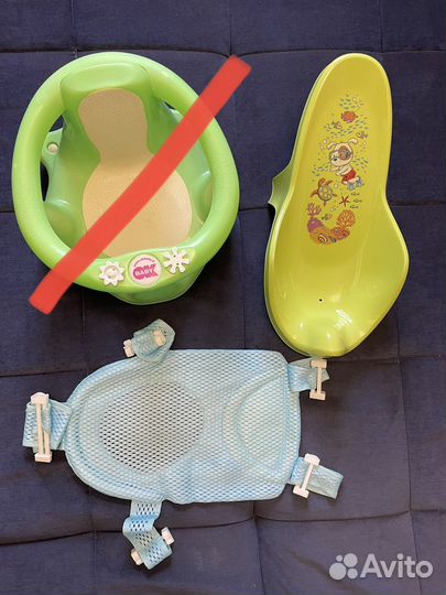 Гамак, стульчик и горка для купания малыша