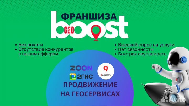 Франшиза GeoBoost - продвижение на геосервисах