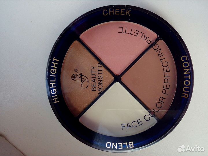 Палетка теней и румяна