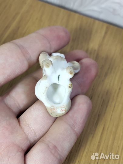 Фарфоровые статуэтки тигр и моська болонка лфз