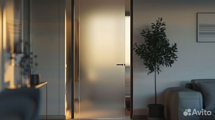 Стеклянная дверь