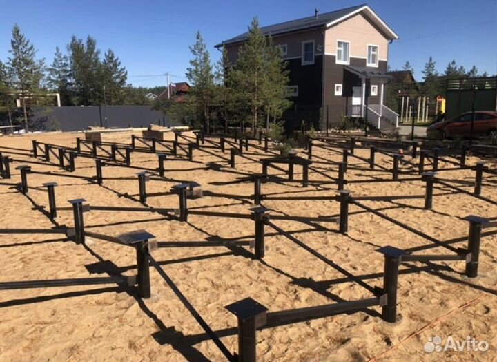 Винтовые сваи монтаж.Установка свай под ключ