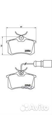 Колодки тормозные дисковые зад LCV P85058 B