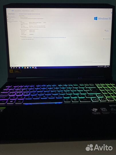 Игровой ноутбук Acer nitro 5 RTX3060/R5 5600h/16GB