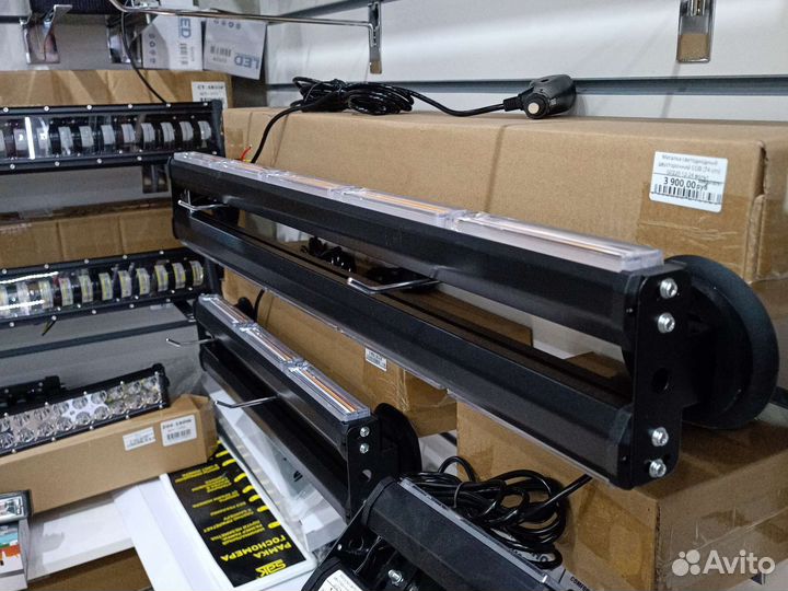 Мигалка 120 см оранжевая жёлтая