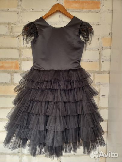 Платье нарядное 2в1 для девочки 146-152 (10-11лет)