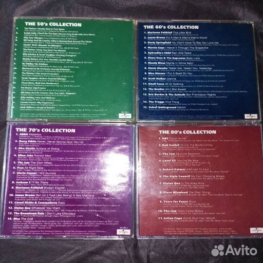 Диски сд хиты 50-80's collections годов 4 шт