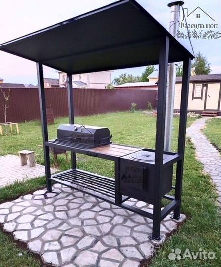 Мангал в стиле loft