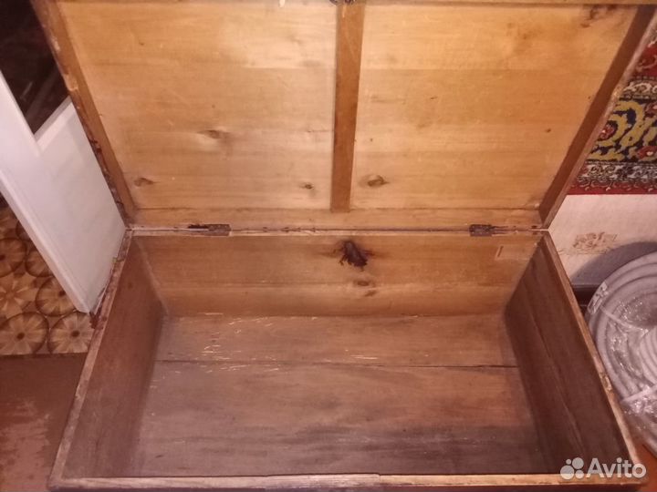 Сундук деревянный старый 105*57*48