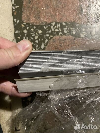 Плинтус для столешницы 3.05 м алюминий цвет серый