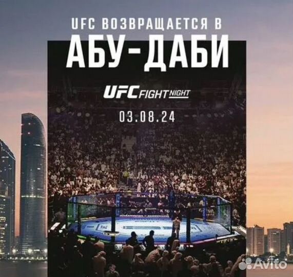 UFC юфс Абу Даби 3 Августа