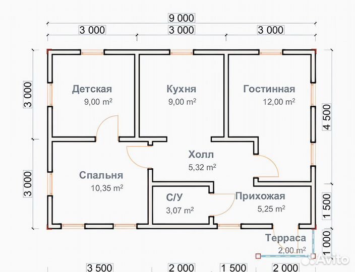 Загородный дом из бруса под ключ