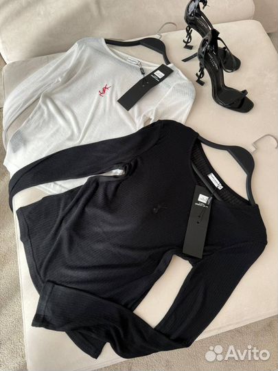 Лонгслив YSL черный