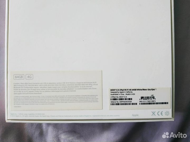 Планшет Apple new iPad 64GB 3rd gen