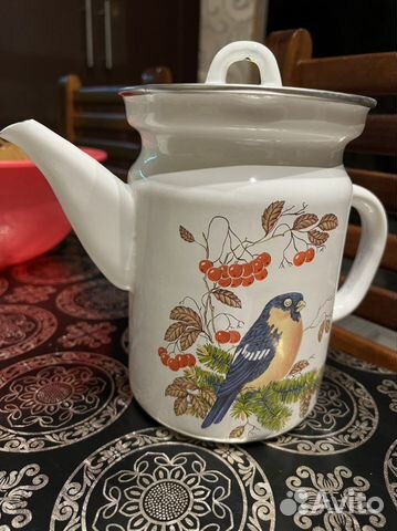 Чайник эмалированный новый