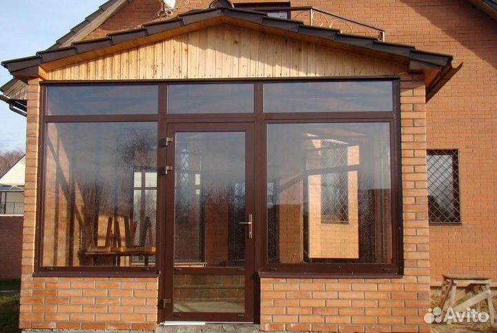 Остекление беседки пластиковое