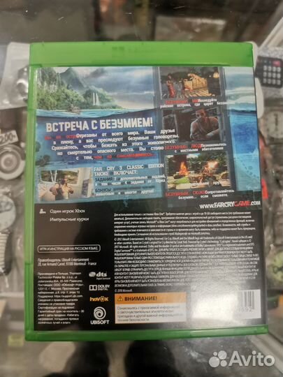 Диск Far cry 3 Xbox One/series