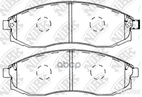 Колодки торм.пер. PN2824 NiBK