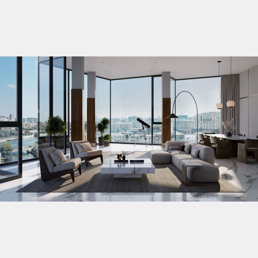 2-к. квартира, 87,2 м², 21/27 эт.