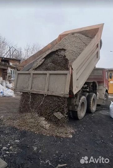 Щебень гравийный с доставкой