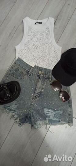 Новые джинсовые шорты 42,44,46,48,50,52 р