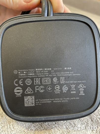 Док-станция HP Thunderbolt Dock 230W G2