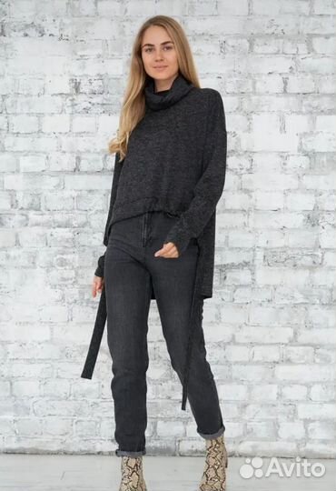 Темно серый джемпер, новый, р 54-58