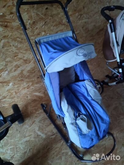 Детские санки коляска бу