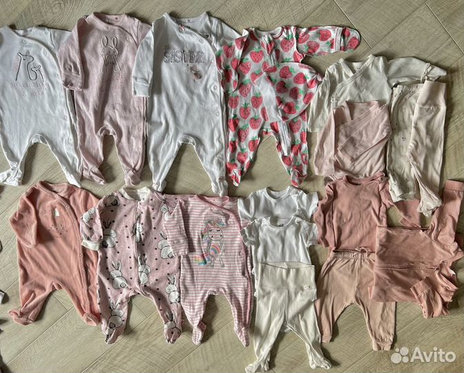 Пакет вещей на девочку от 0 до 1 года