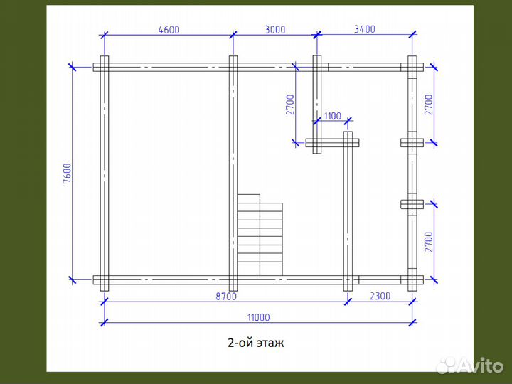 Сруб дома из бревна
