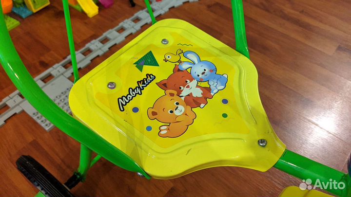 Трехколесный велосипед + самокат + коляска кукол