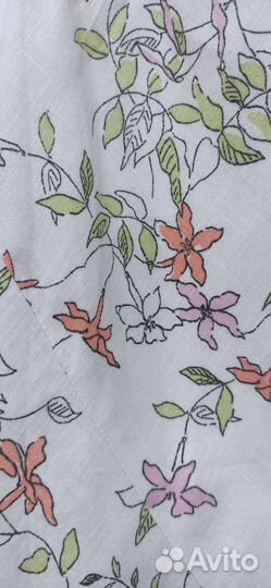 Летняя юбка хлопок, лен 46-48